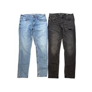Original Use 34x34 Men’s jeans denim pants blue/black bundle lot of 2 slim taper